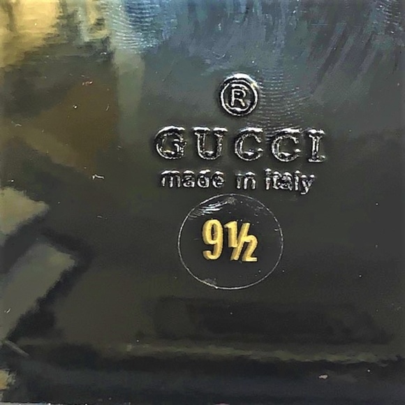 Authentic GUCCI Vitello Vernice Icon Bit Wood Clogs - Picture 6 of 12